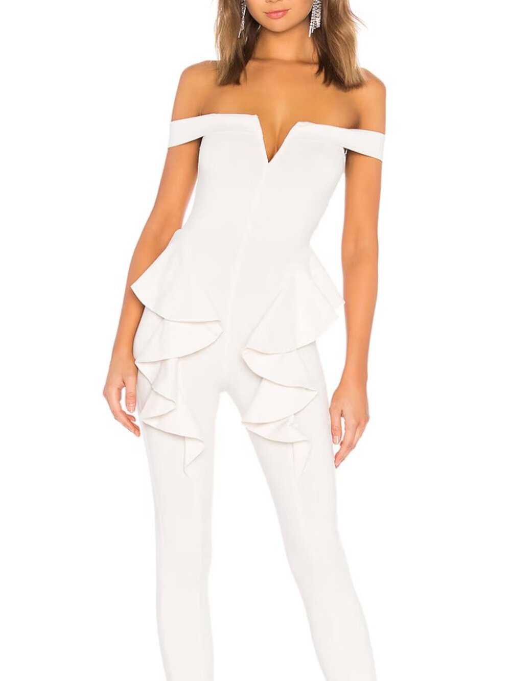 REVOLVE X MICHAEL COSTELLO OFFWHITE JUMPSUIT